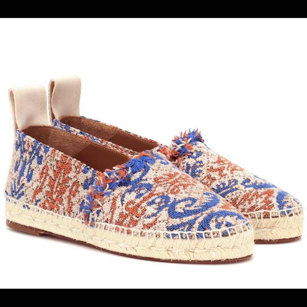 Chloe Tweed Multicolor Espadrilles